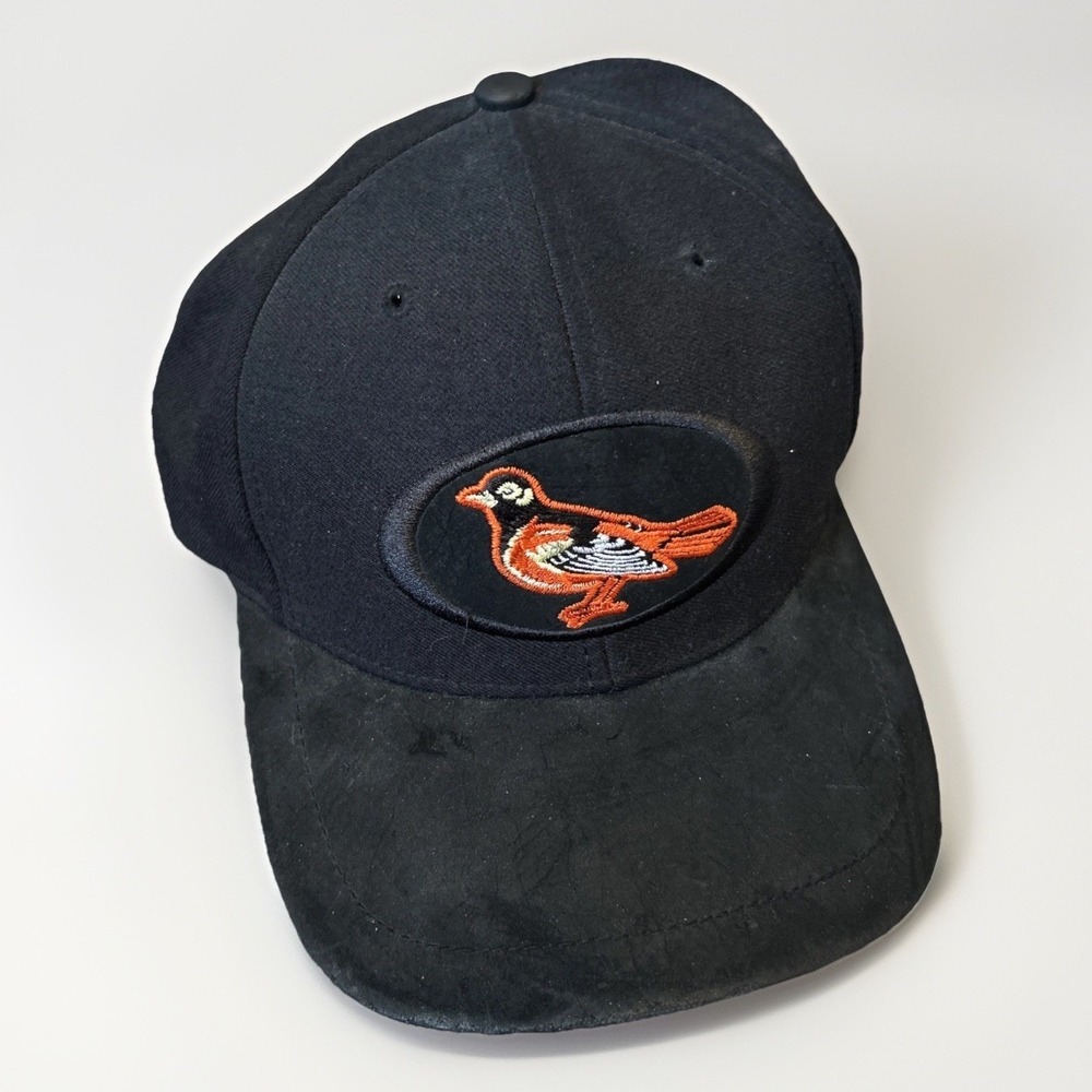 Vintage Rare Baltimore Orioles Logo n oval Twins Enterprise Adjustable Hat Black